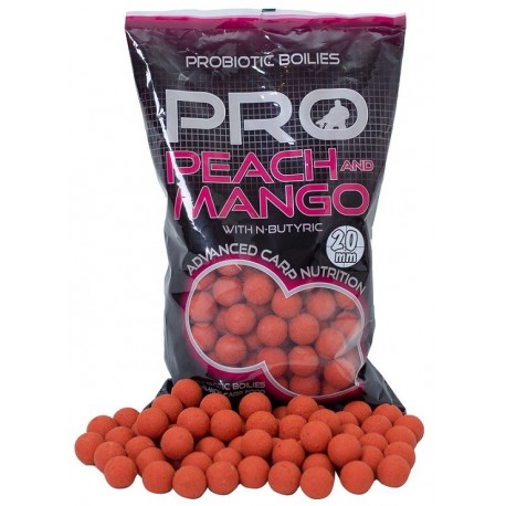 STARBAITS BOILIES PROBIOTIC PEACH & MANGO 1kg