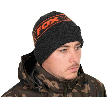 Fox Čepice Collection Beanie Hat Black Orange