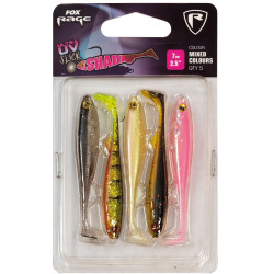 Fox Rage Gumová Nástraha Slick Shad UV Mixed Colour Packs 9cm