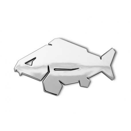 3D nálepka Delphin CARP chrom