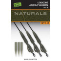 Fox Montáž Naturals Leadcore Power Grip Lead Clip Leaders 75cm 3ks 50lb